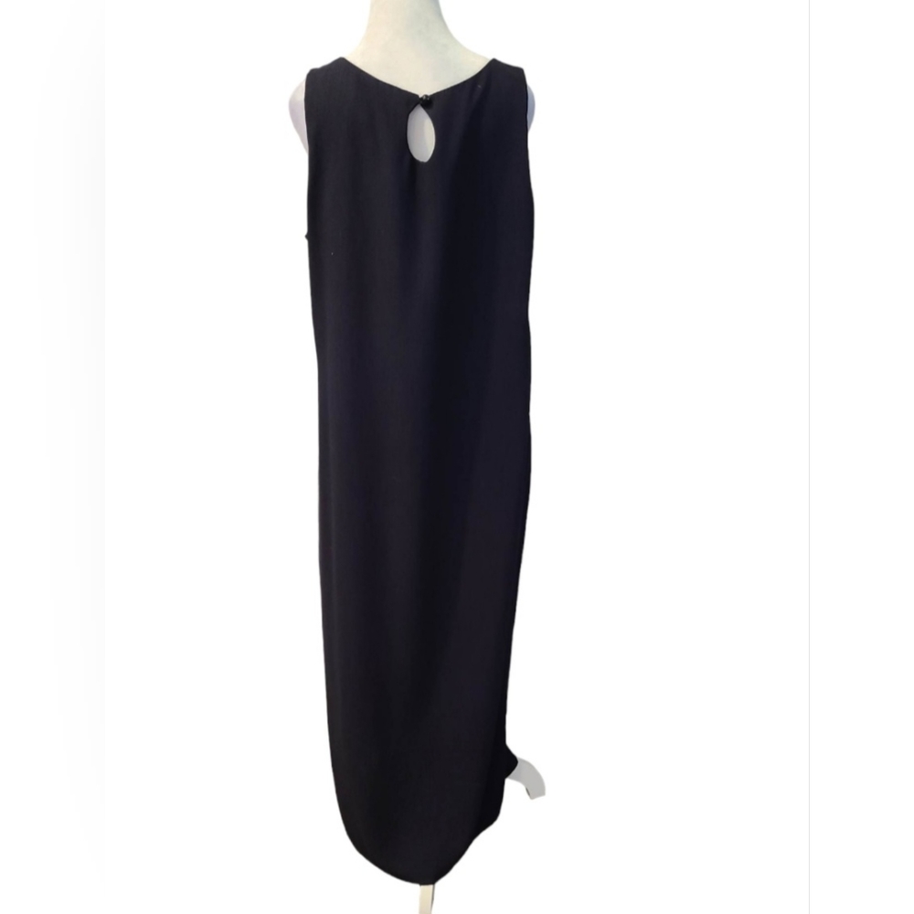 Maxi Sleeveless Dress with scoop neckline with short sleeve jacket